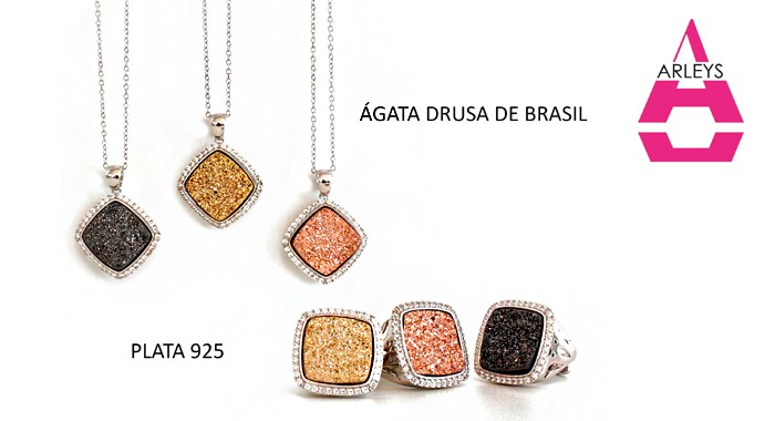 Joyería con ágata drusa Arleys
